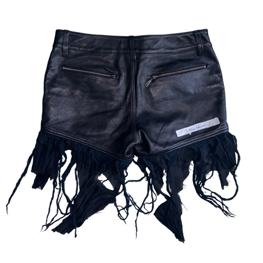 Alice Auaa Faux Leather Studded Shorts