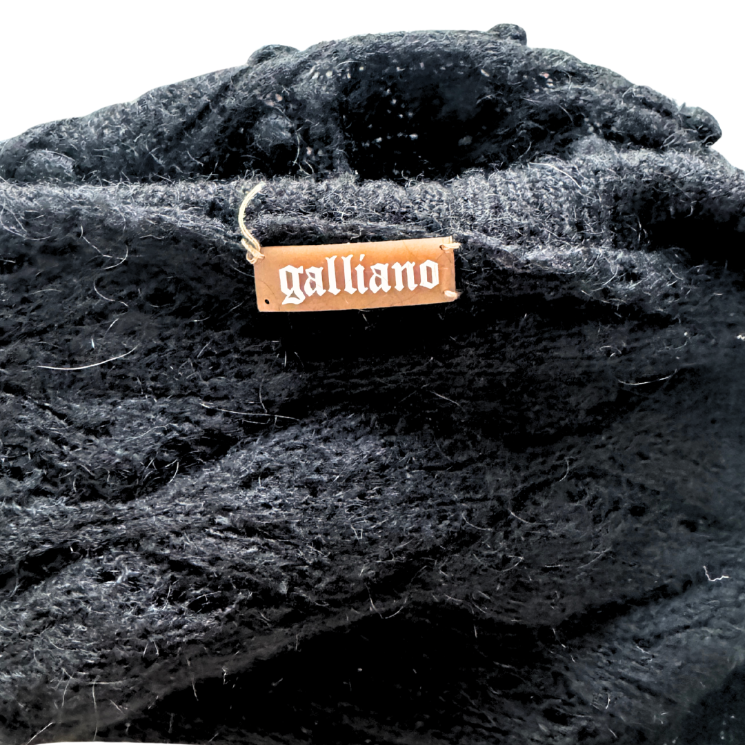 Galliano Black Knit Bolero