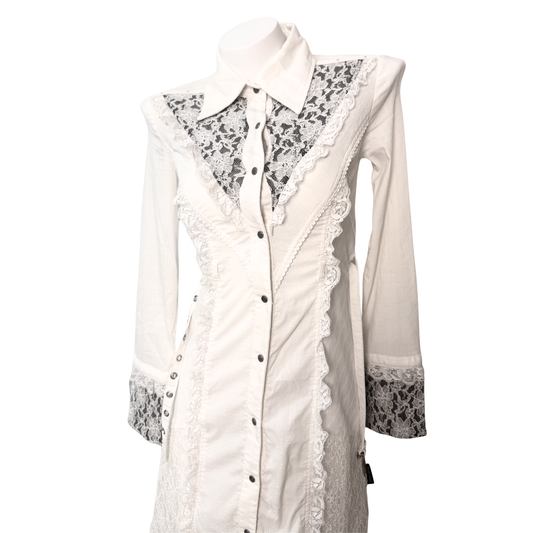 Ozz Croce White Cream Lace Dress