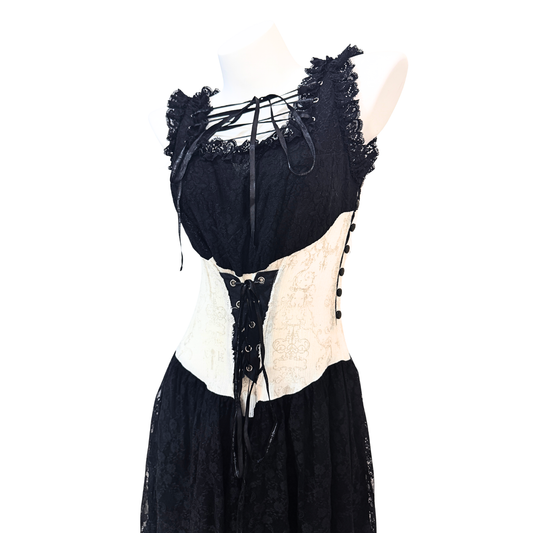 h.Naoto Gauze Lace-up Dress