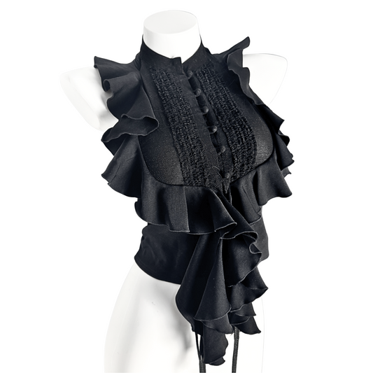 Alice Auaa Black Halter Top