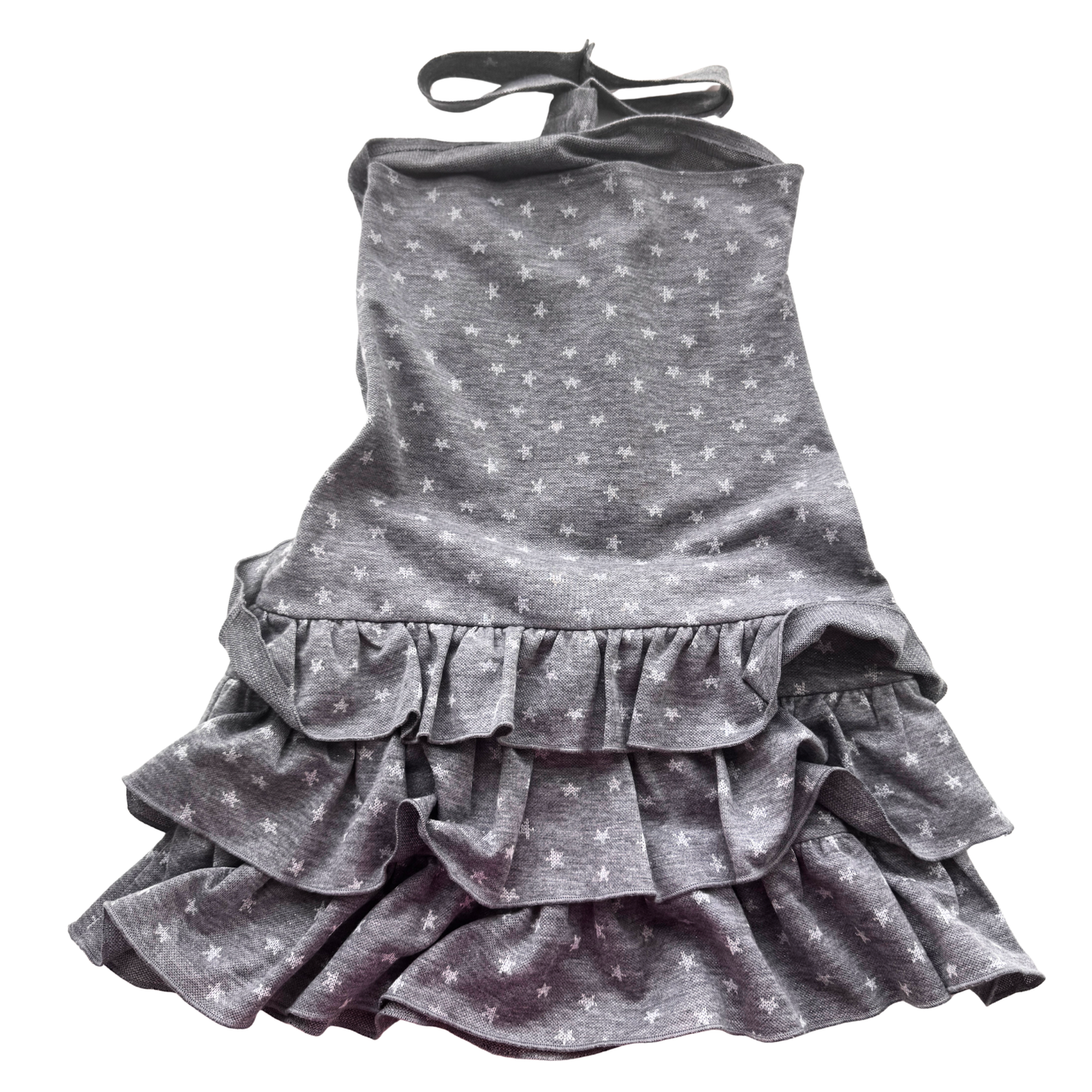 Grey Halter Dress w/ Tie
