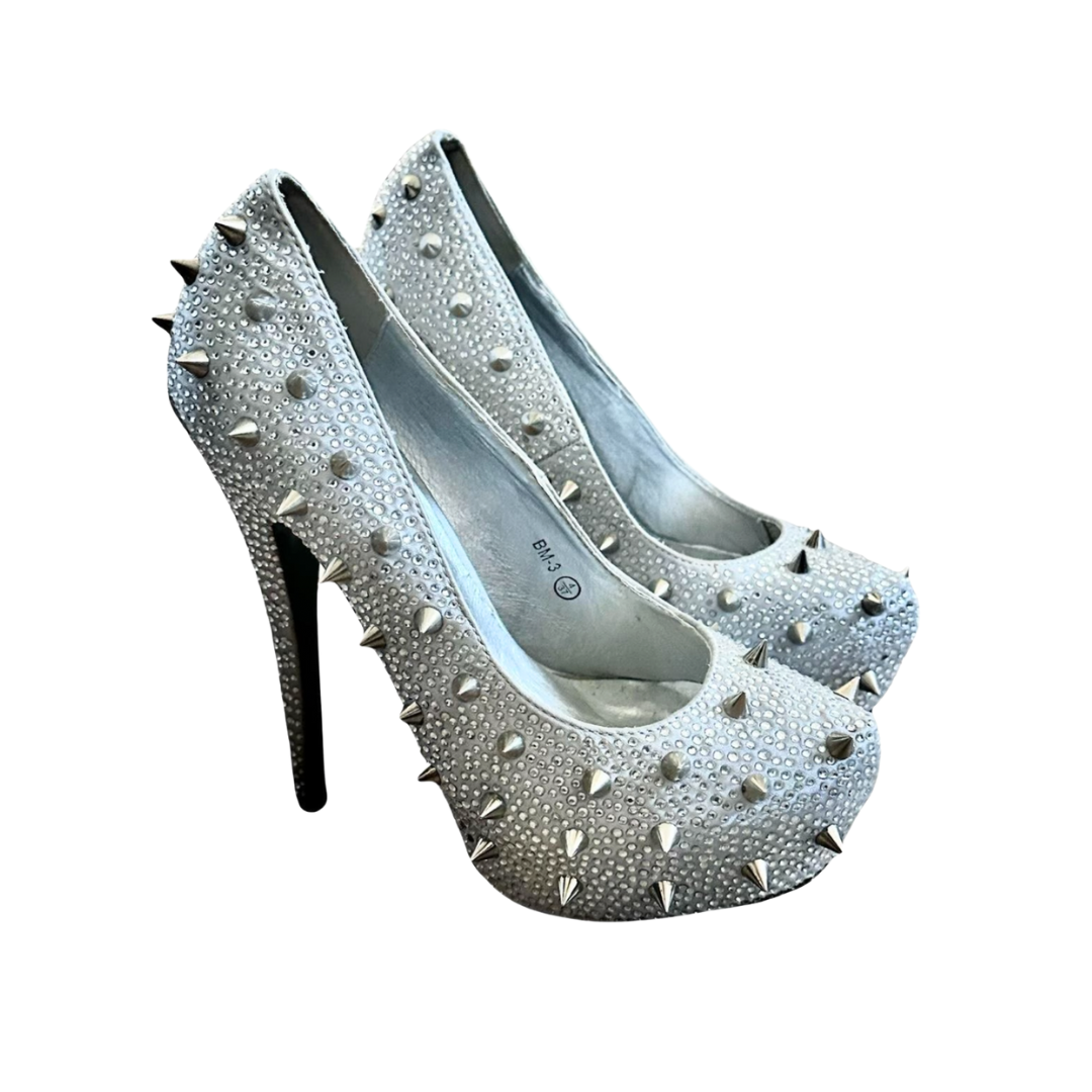 Silver Studded Pumps