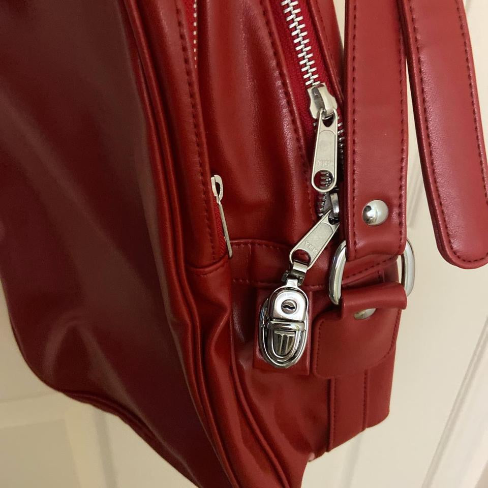 Comme Des Garcons Red Messenger Bag
