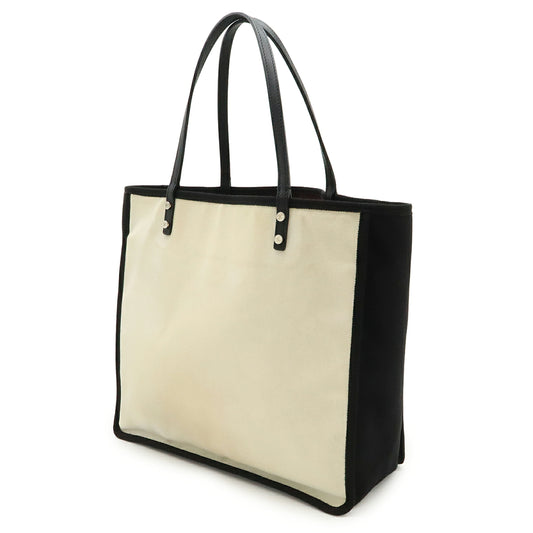 Chanel Shoulder Canvas Tote Bag with Charm