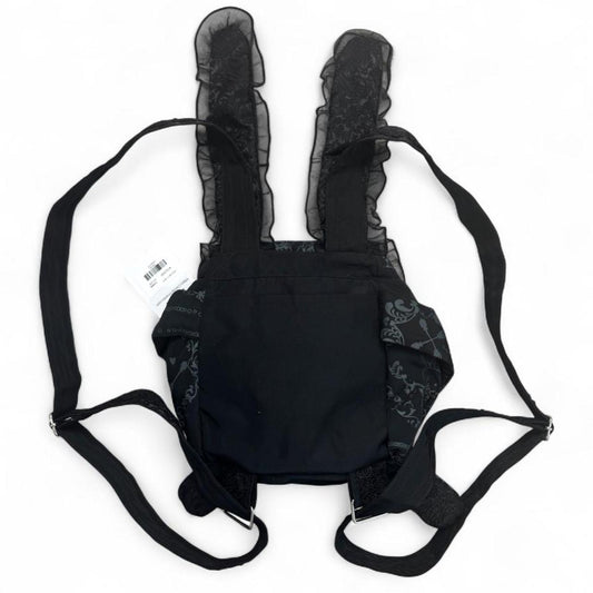 h.Naoto Lovely Bunny Frill Backpack / BK