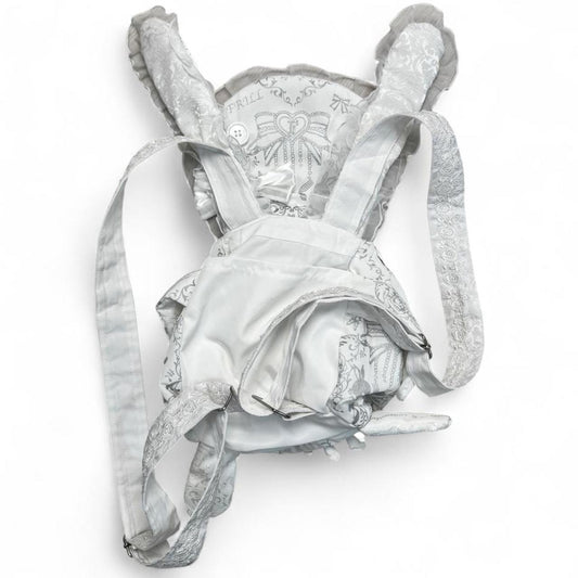 h.Naoto Lovely Bunny Frill Backpack / WH