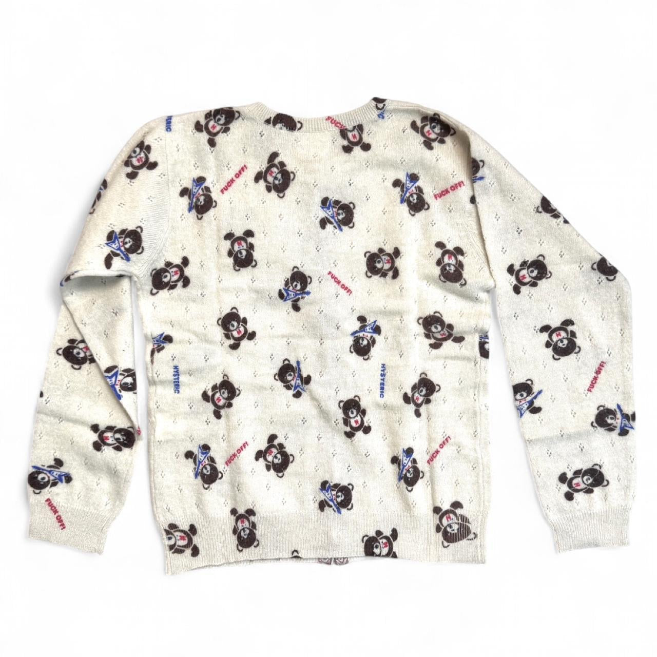 Grunge Pops Hysteric Glamour Bear F*ck Cardigan
