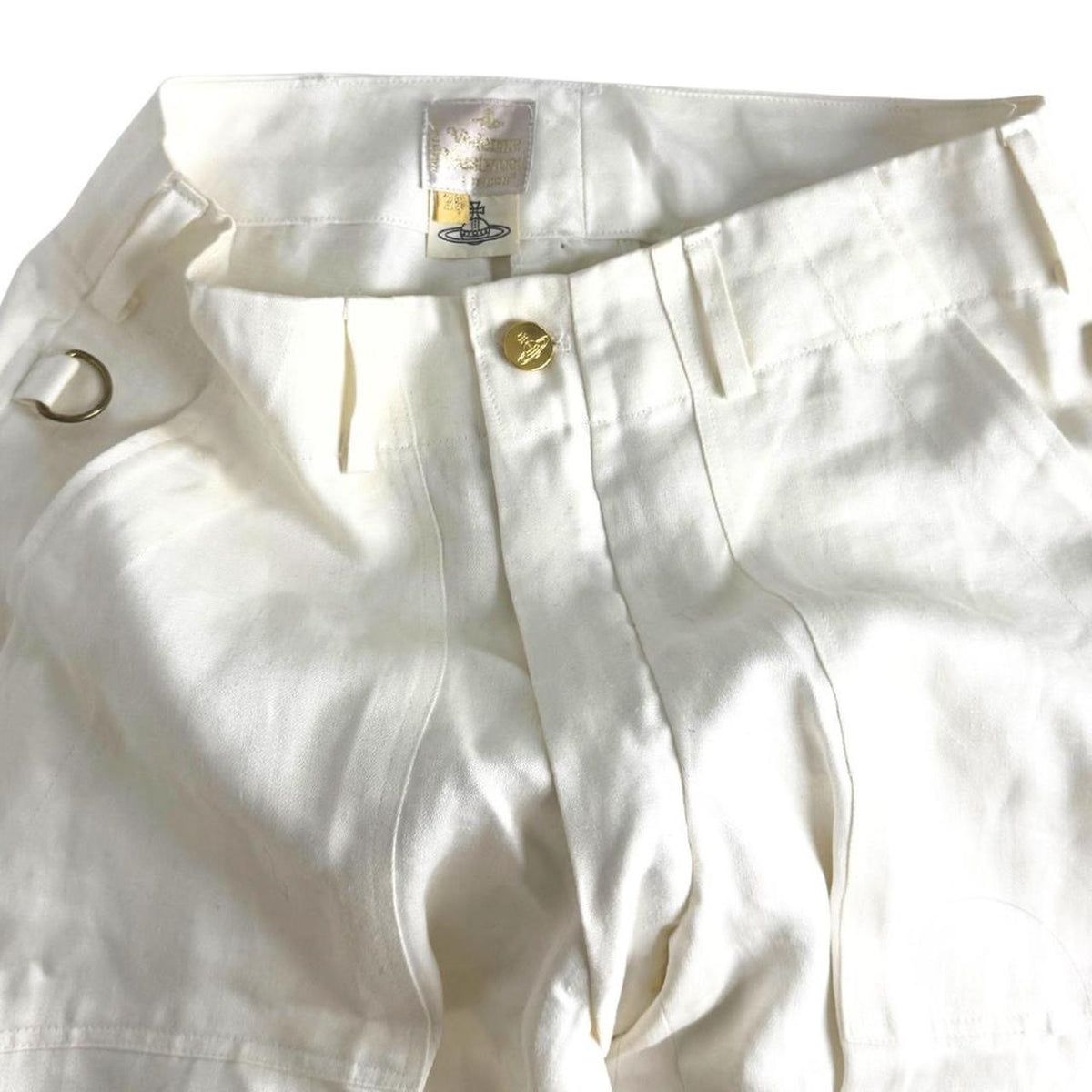 Vivienne Westwood Gold Label White Bondage Pants