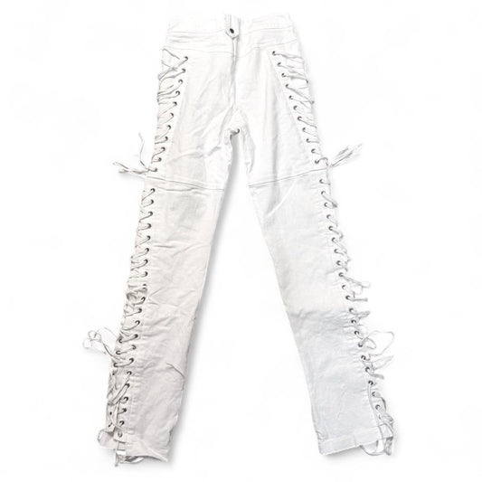I.AM.GIA Lace-up White Pants