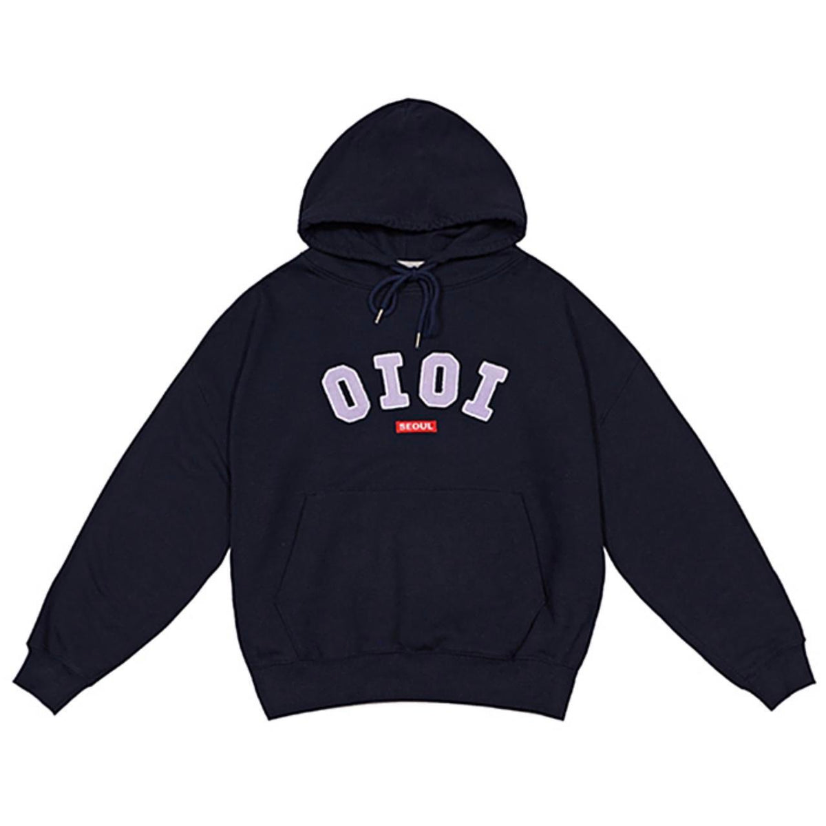 OiOi Navy Purple Logo Hoodie