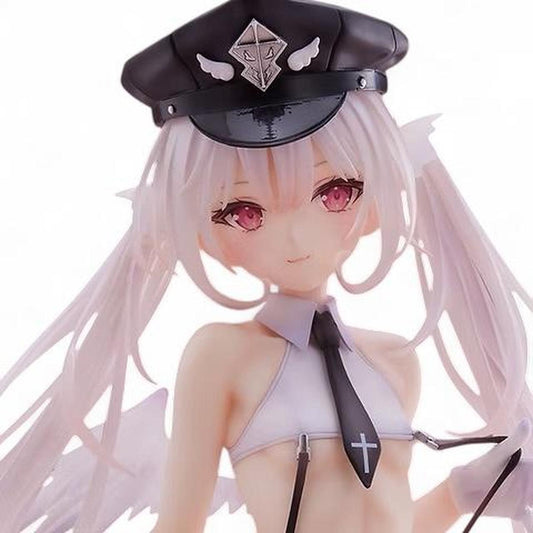 Rurudo Original Illustration Angel Police Wi-chan Pink Charm Figure