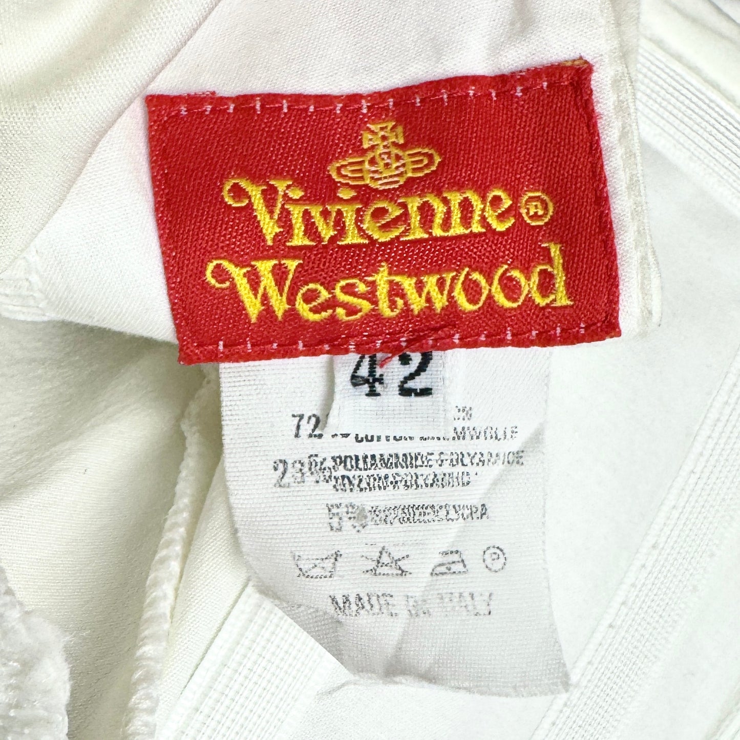 Vivienne Westwood 90's White Orb 3/4 Sleeve Corset