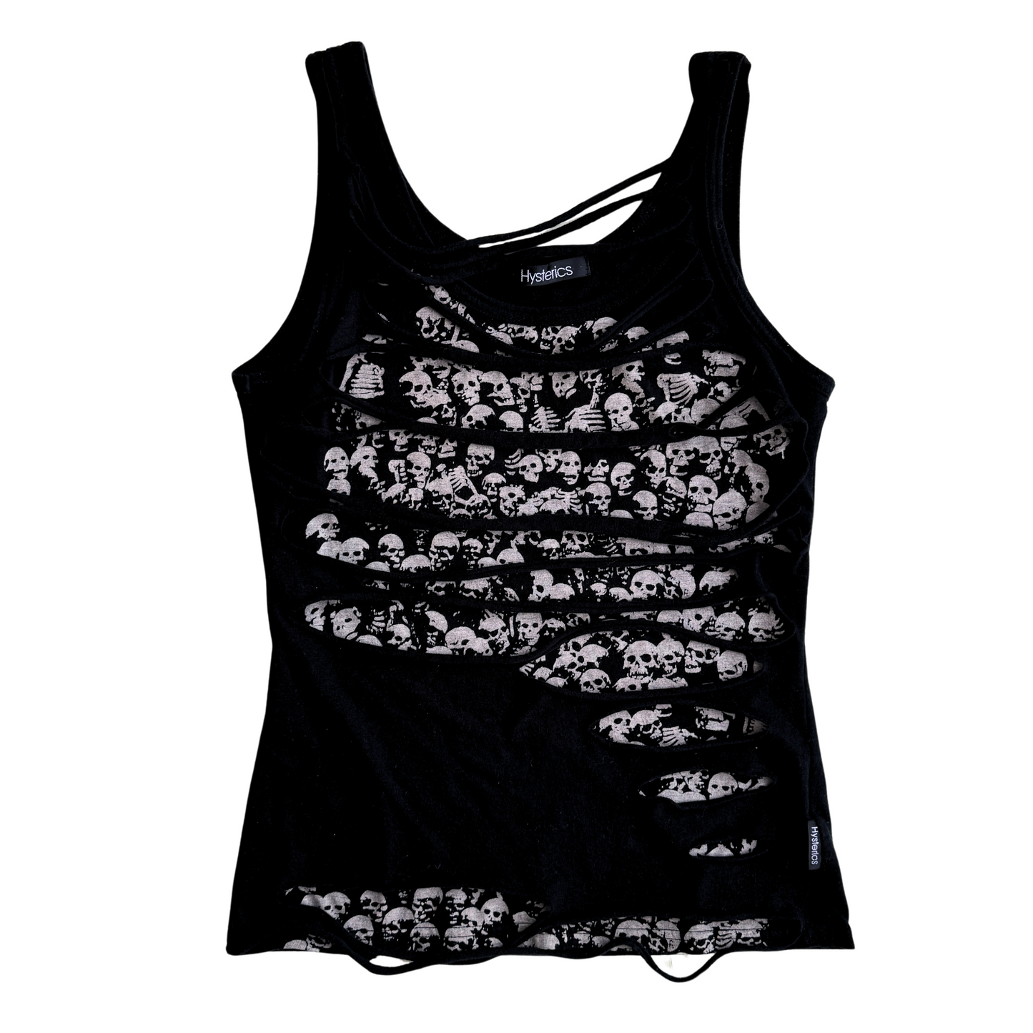 Hysteric Glamour Ripped Distressed Skull Tank