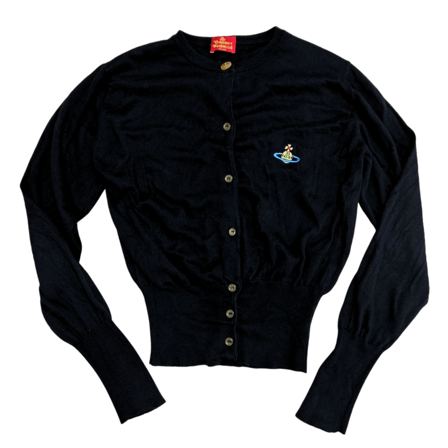Vivienne Westwood Milan Label Black Orb Cardigan