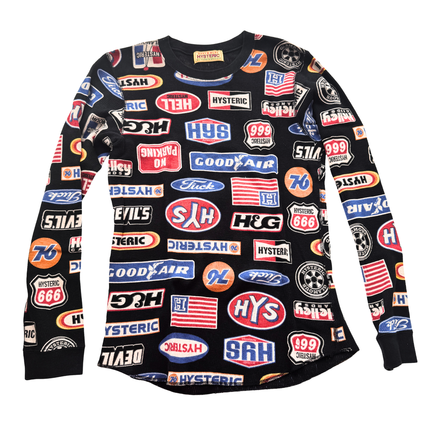 Hysteric Glamour Logo Long Sleeve Top