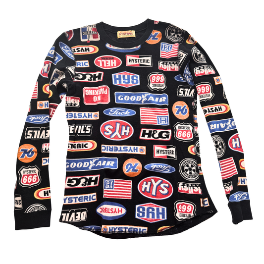 Hysteric Glamour Logo Long Sleeve Top