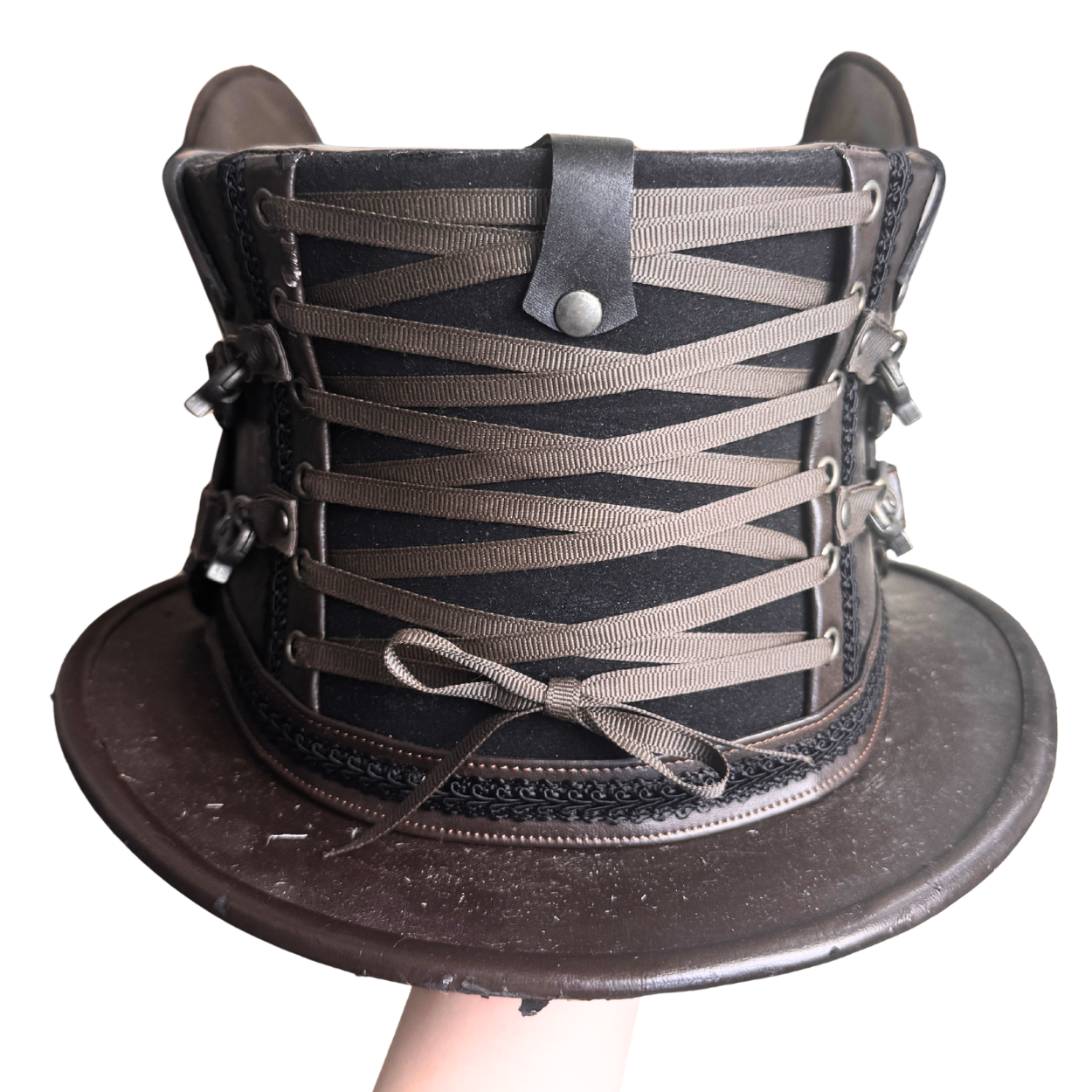 Candynoir Brown Black Rabbit Hat