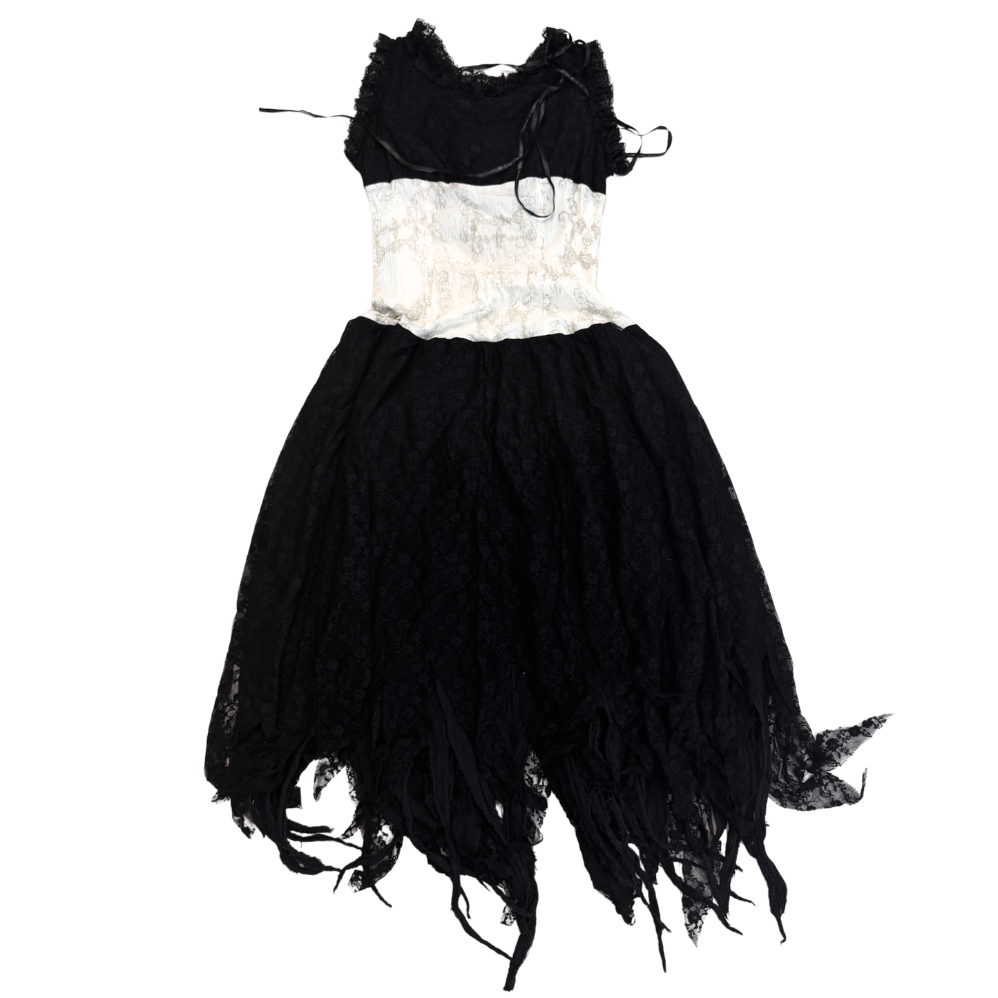 h.Naoto Gauze Lace-up Dress
