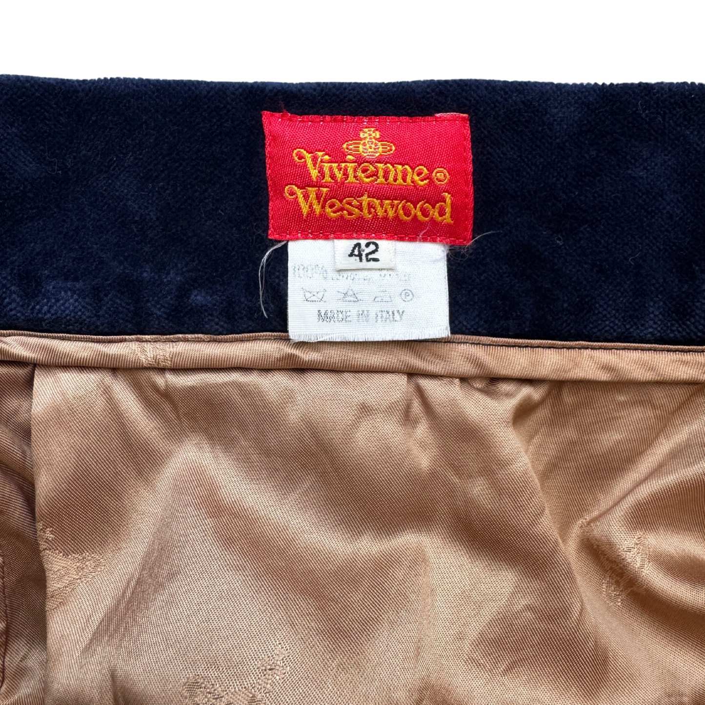 Vivienne Westwood Velvet Blue Jacket & Skirt Set