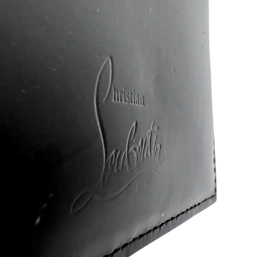 Christian Louboutin Patent Wallet Studded Card Holder