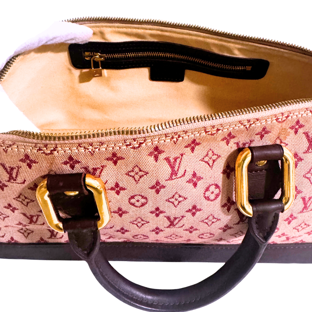 Louis Vuitton Burgundy Alma Long Bag