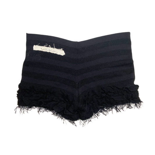 Alice Auaa Striped Shorts w/ Silver Ruffles