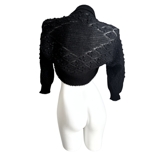 Galliano Black Knit Bolero