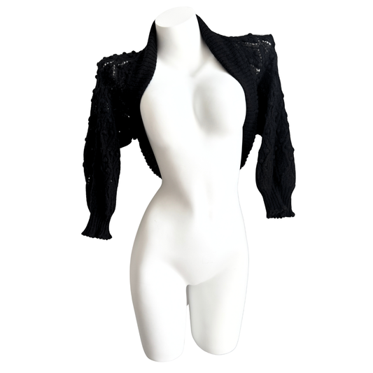 Galliano Black Knit Bolero