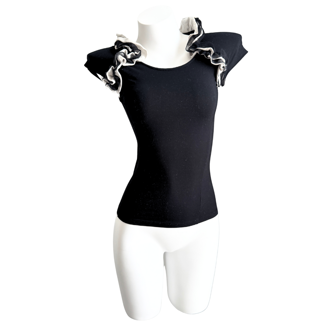 Alice Auaa T-Shirt Ruffle Top