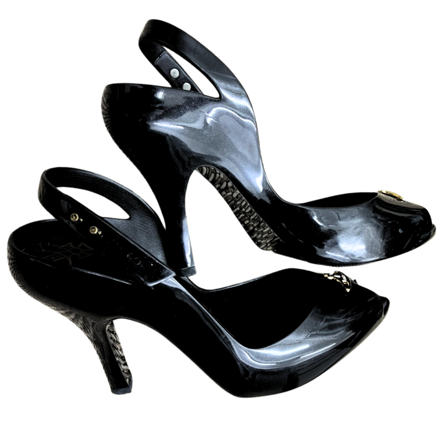 Vivienne Westwood x Melissa Heels/Pumps w/ Gold Orb Logo