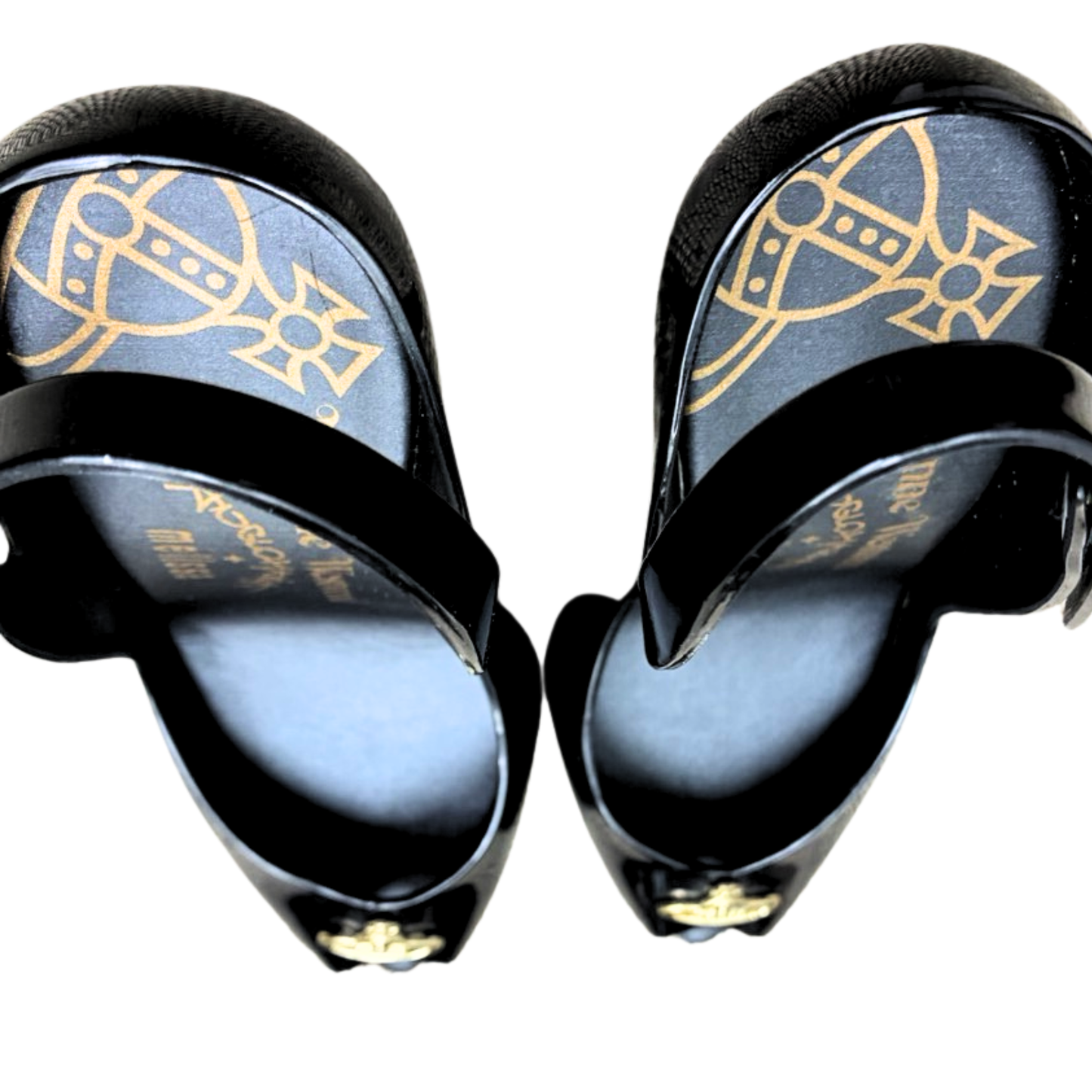 Vivienne Westwood x Melissa Heels/Pumps w/ Gold Orb Logo