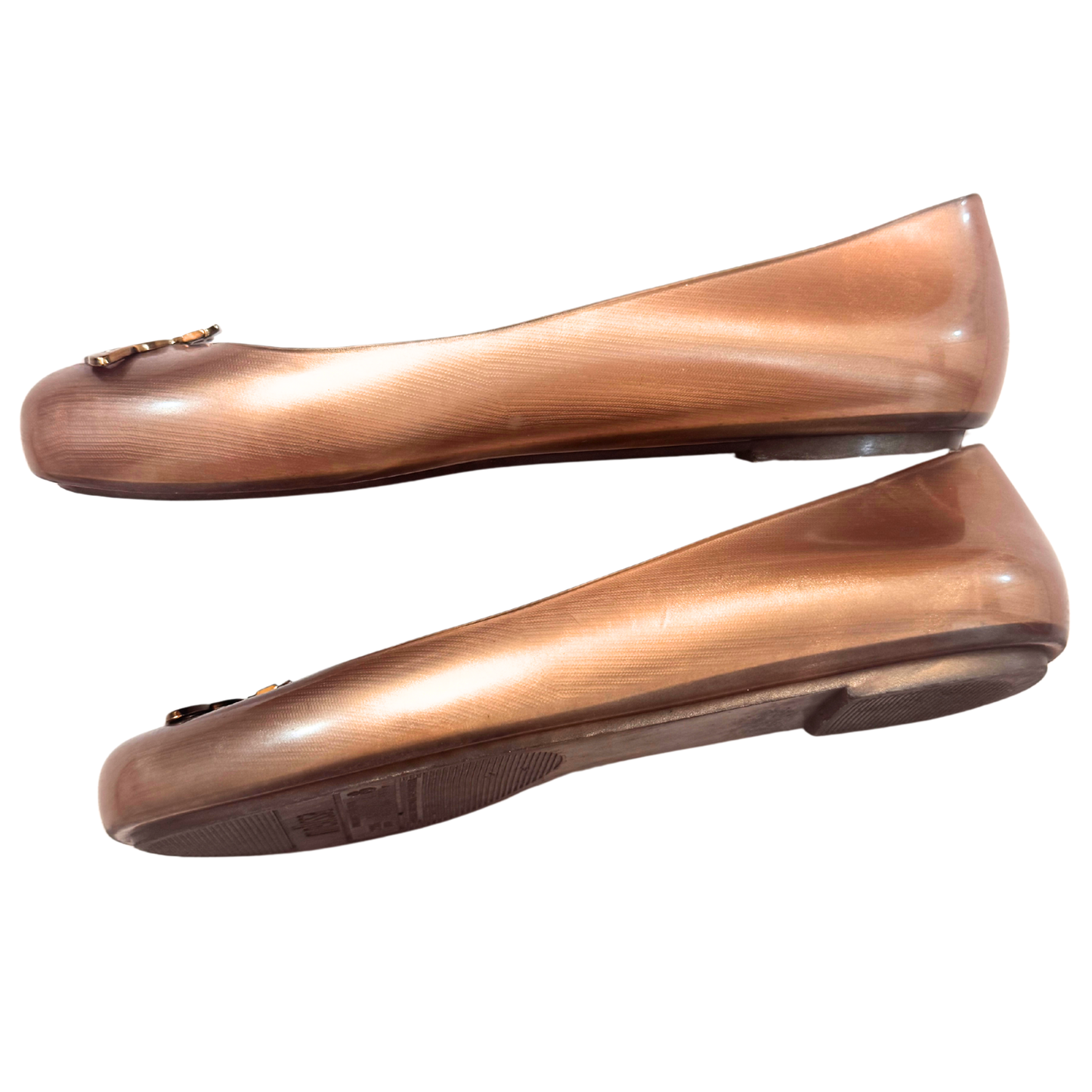 Vivienne Westwood x Melissa Metallic Bronze Flats