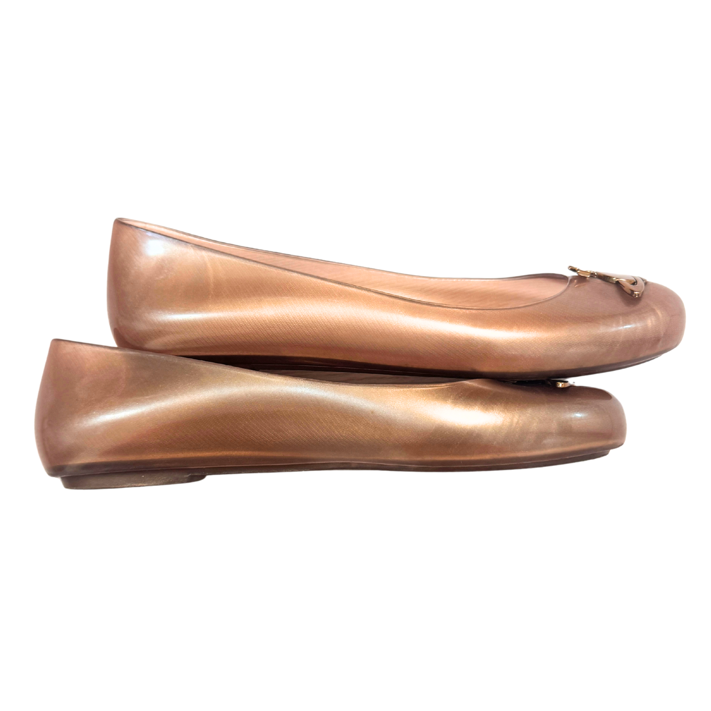 Vivienne Westwood x Melissa Metallic Bronze Flats