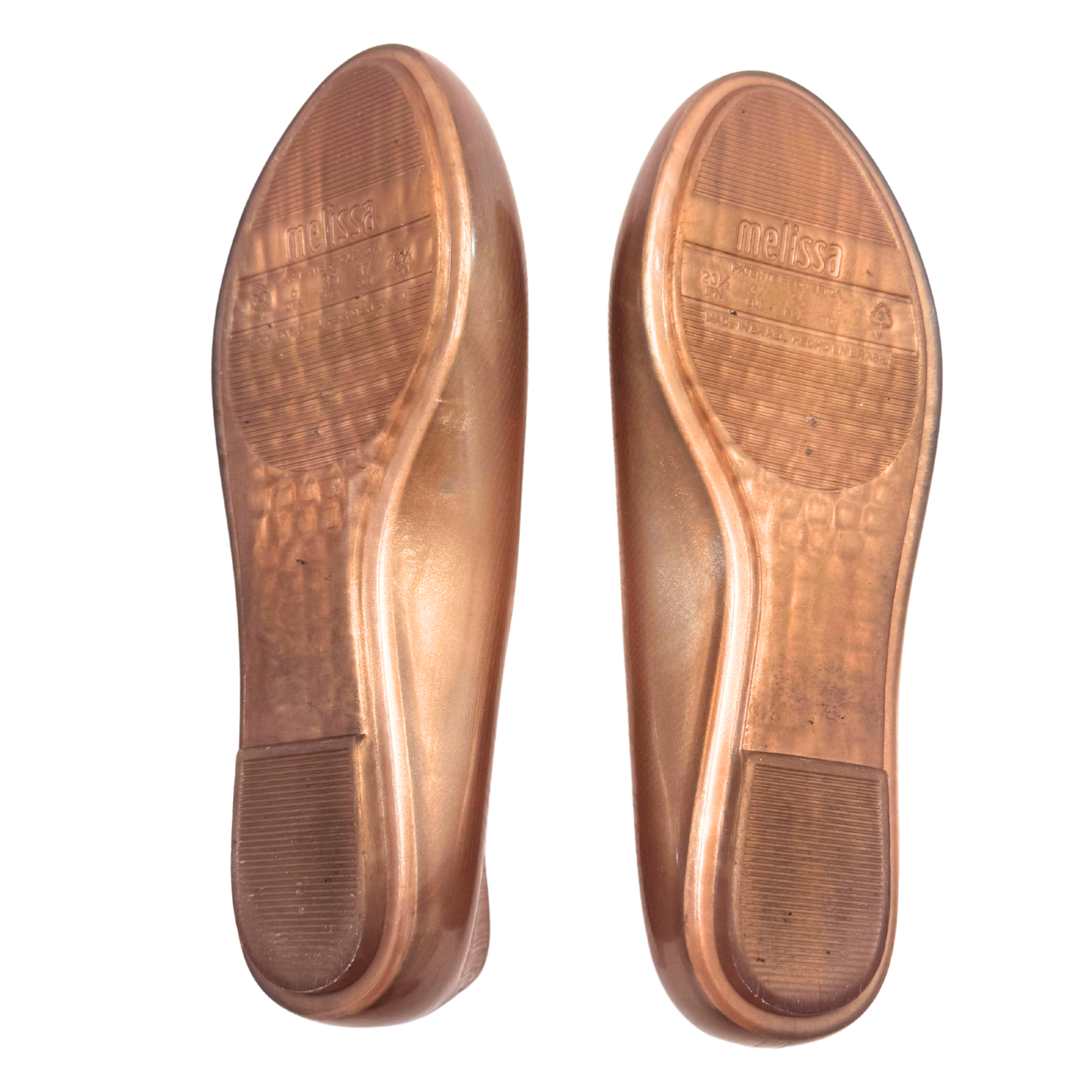 Vivienne Westwood x Melissa Metallic Bronze Flats