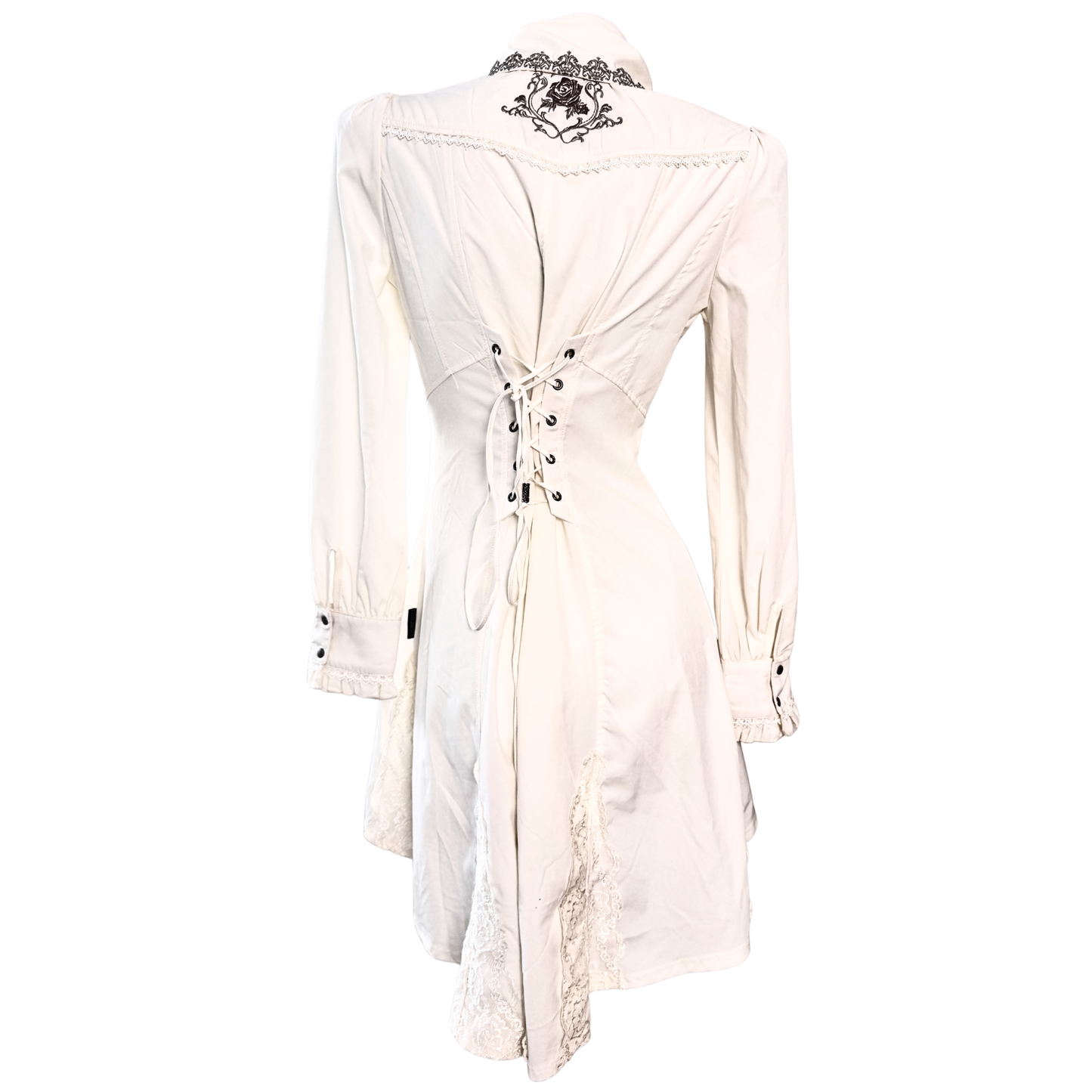 OZZ ON/Oneste Cream Long Sleeve Dress
