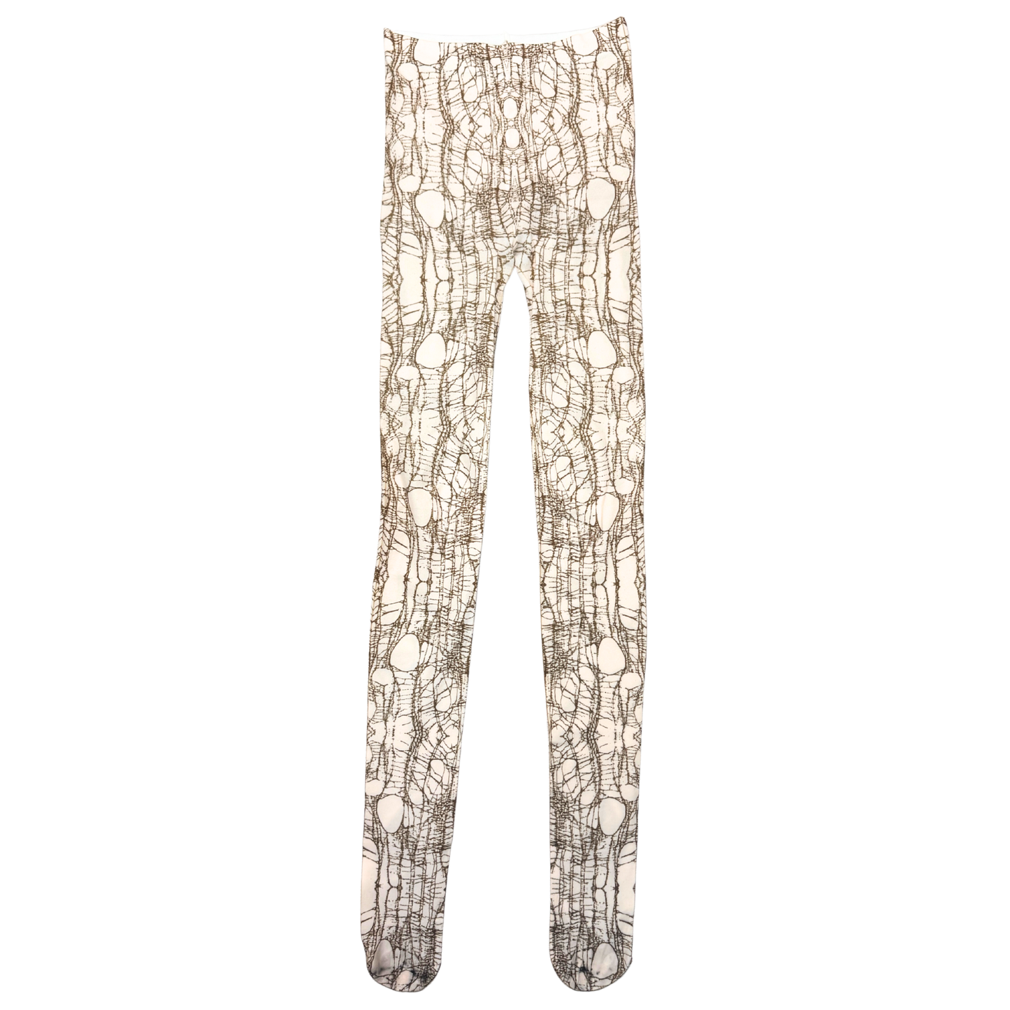 Alice Auaa Brown Spider Web Beige Tights