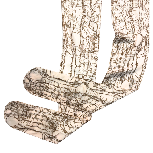 Alice Auaa Brown Spider Web Beige Tights