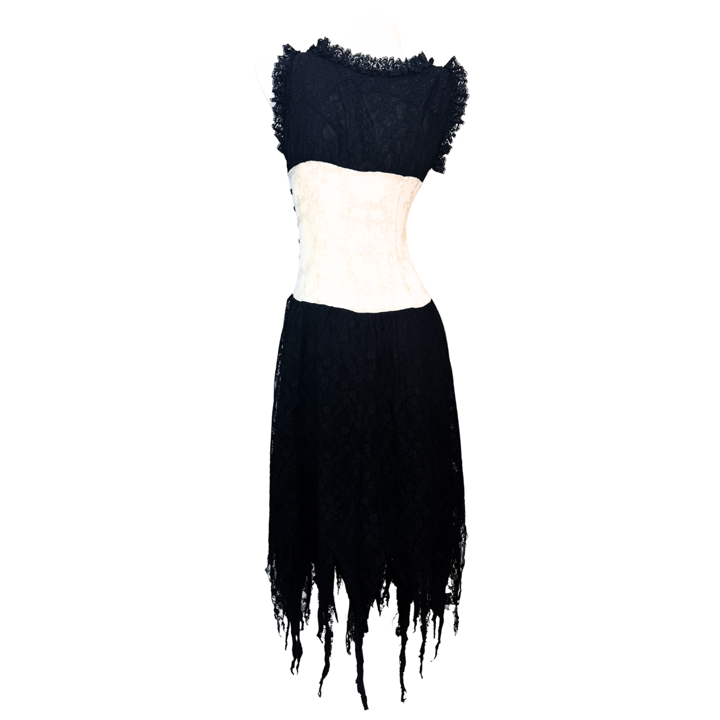 h.Naoto Gauze Lace-up Dress