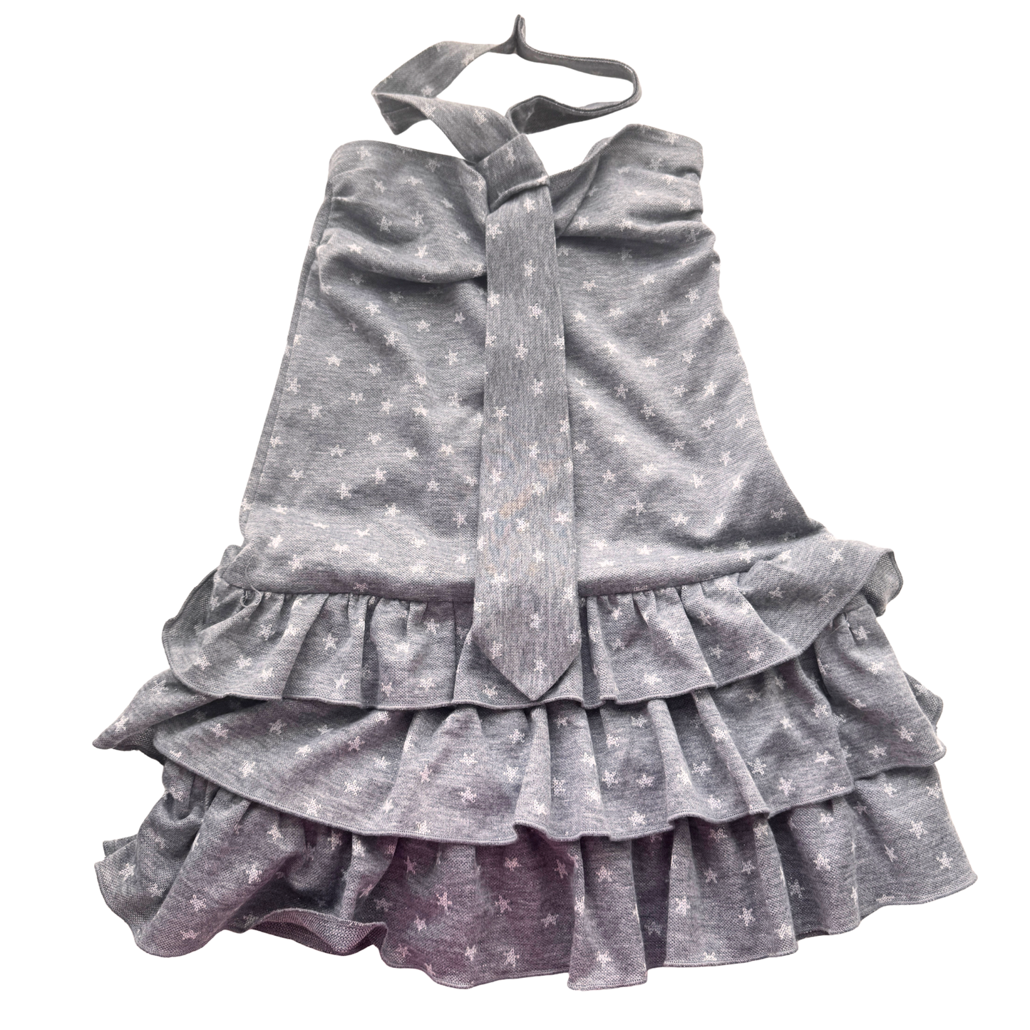 Grey Halter Dress w/ Tie
