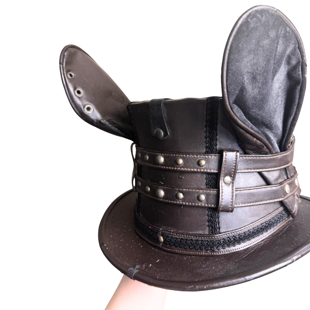 Candynoir Brown Black Rabbit Hat