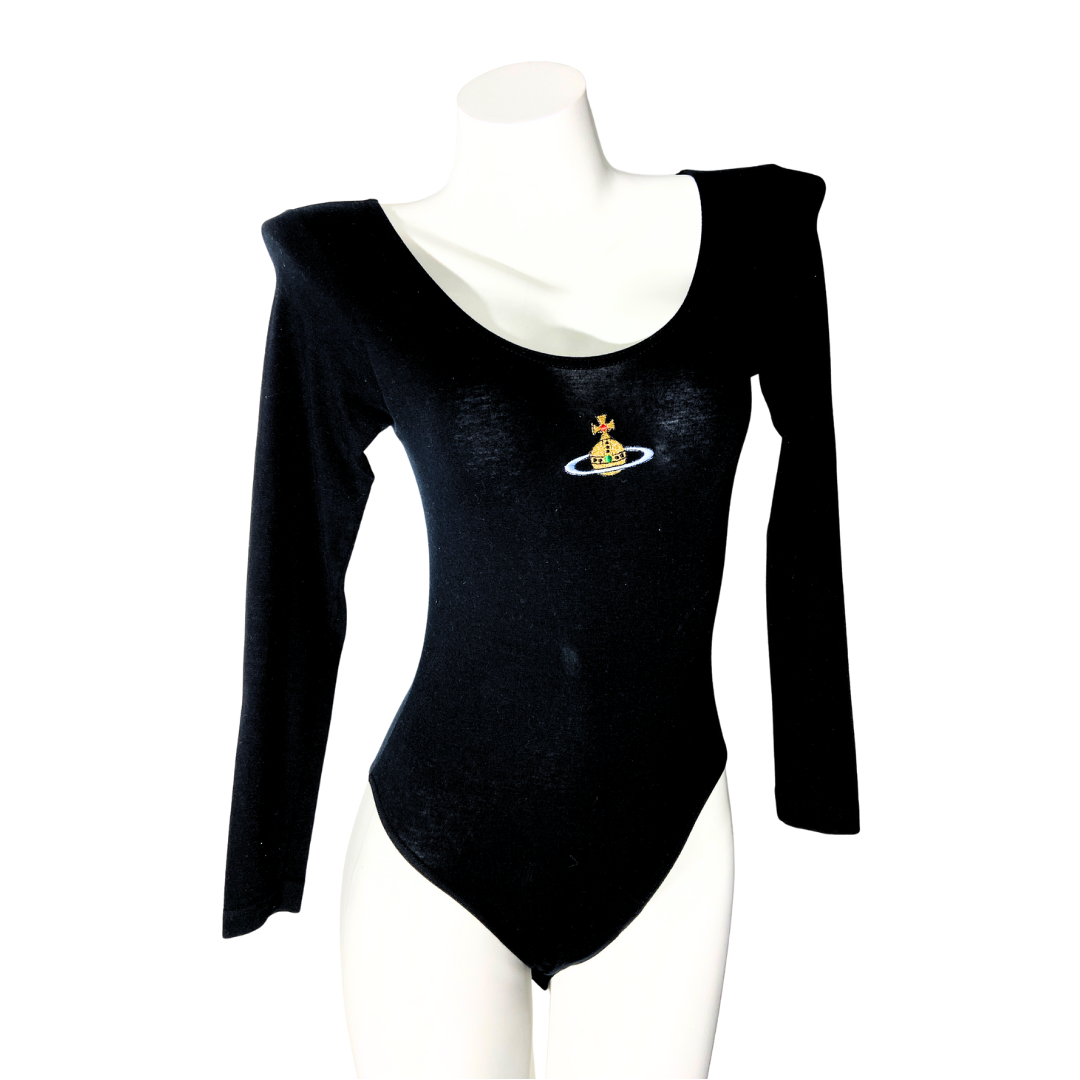 Vivienne Westwood Sock Shop Long Sleeve Black Orb Bodysuit