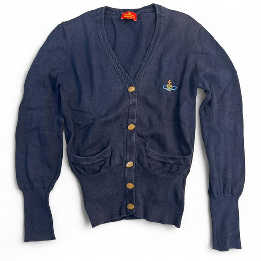 Vivienne Westwood Navy Blue Cardigan w/ Pockets