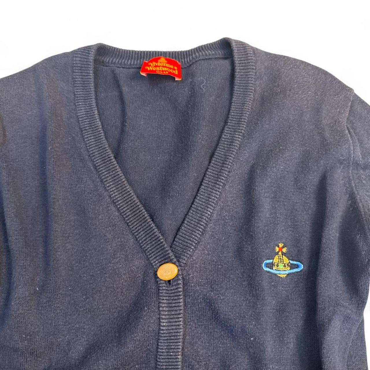 Vivienne Westwood Navy Blue Cardigan w/ Pockets