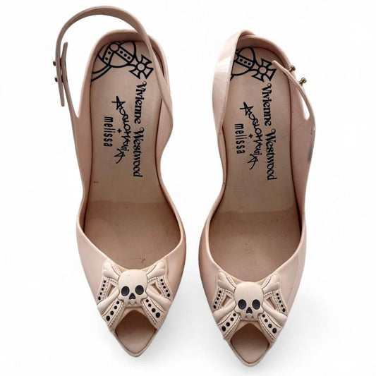 Vivienne Westwood Anglomania x Melissa Skull Cream Pumps