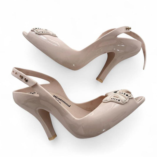 Vivienne Westwood Anglomania x Melissa Skull Cream Pumps