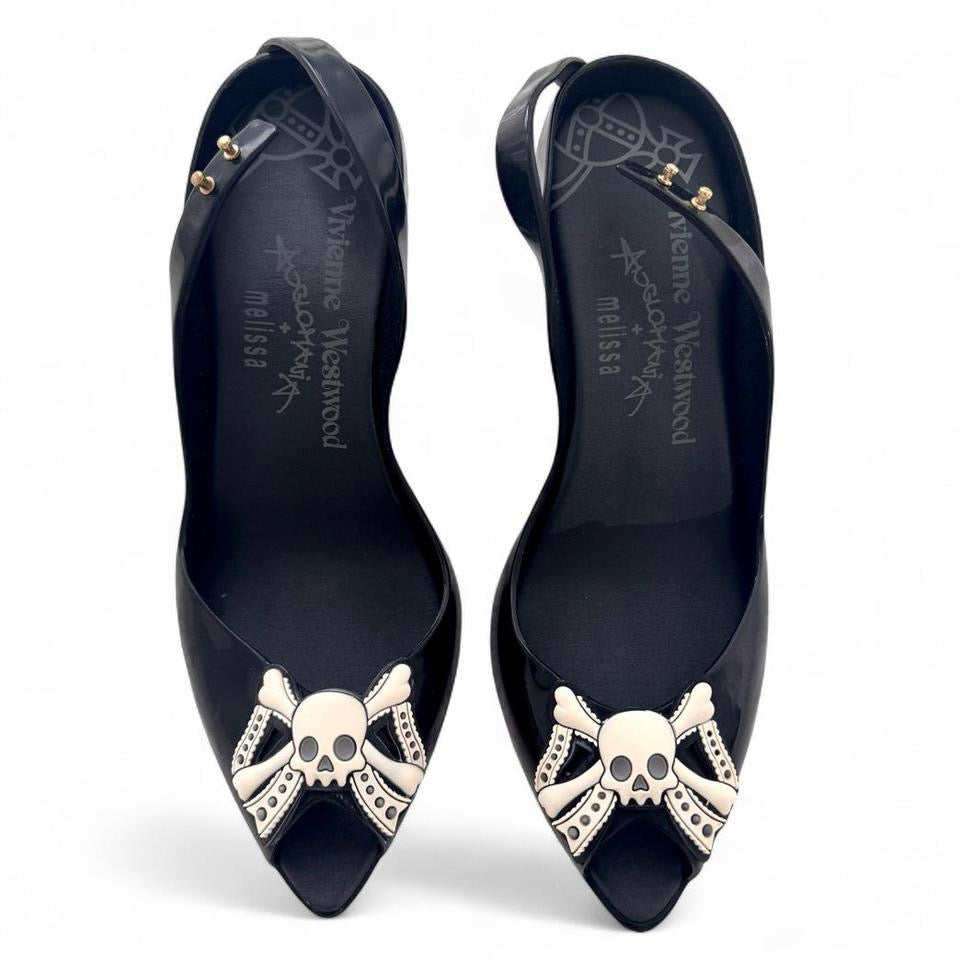 Vivienne Westwood Anglomania x Melissa Skull Black Pumps