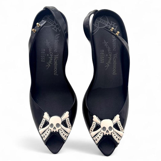 Vivienne Westwood Anglomania x Melissa Skull Black Pumps