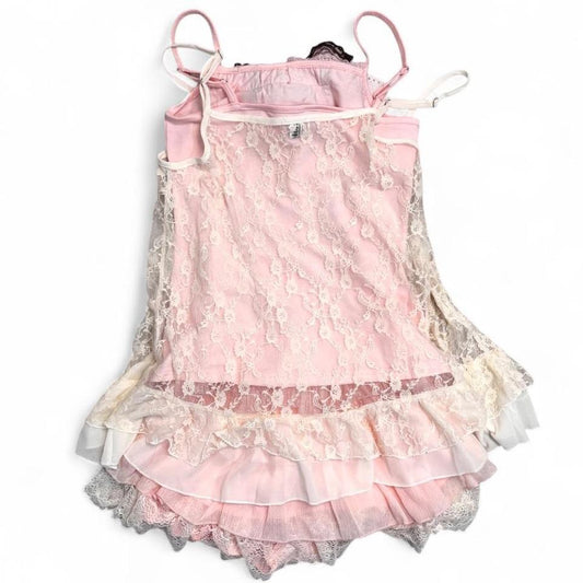 Pink & Cream Top & Skort Set