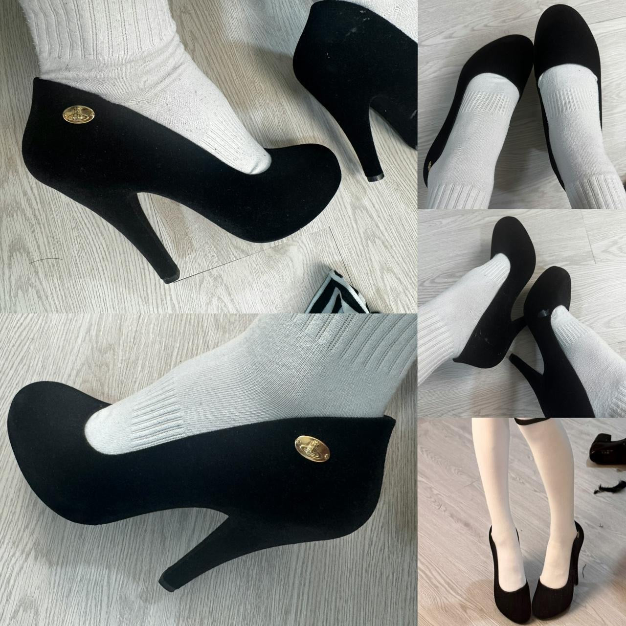 Vivienne Westwood Suede Heel Pumps
